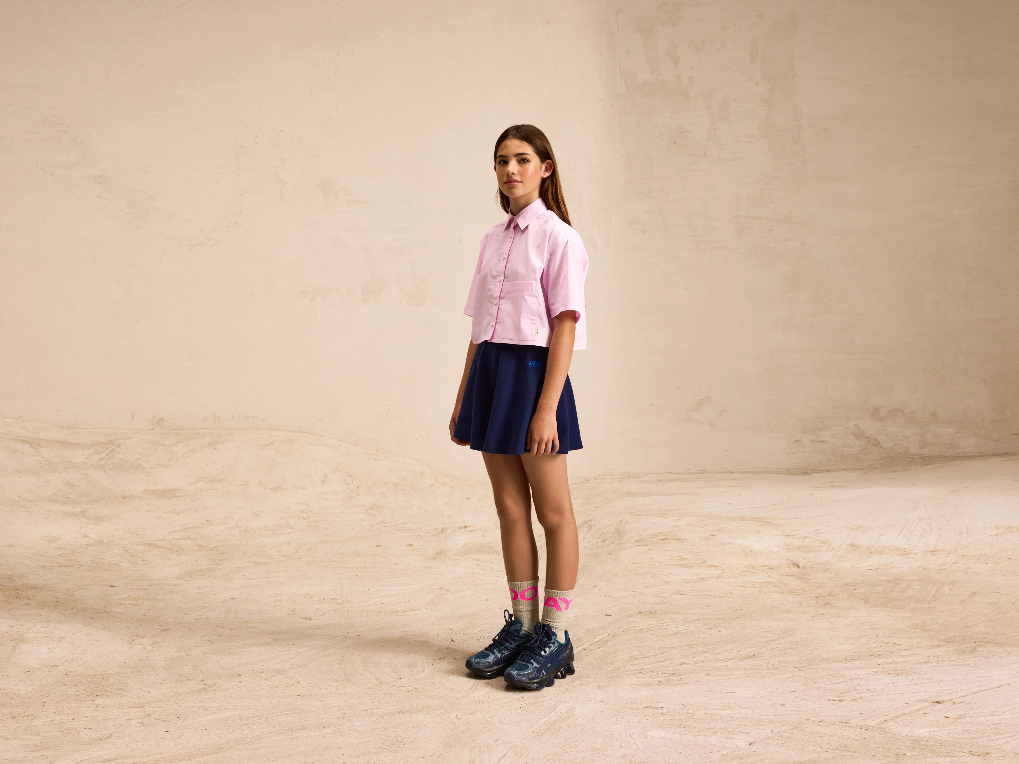 Fike mini skirt (251 / G / WORKER) Monochromatic All