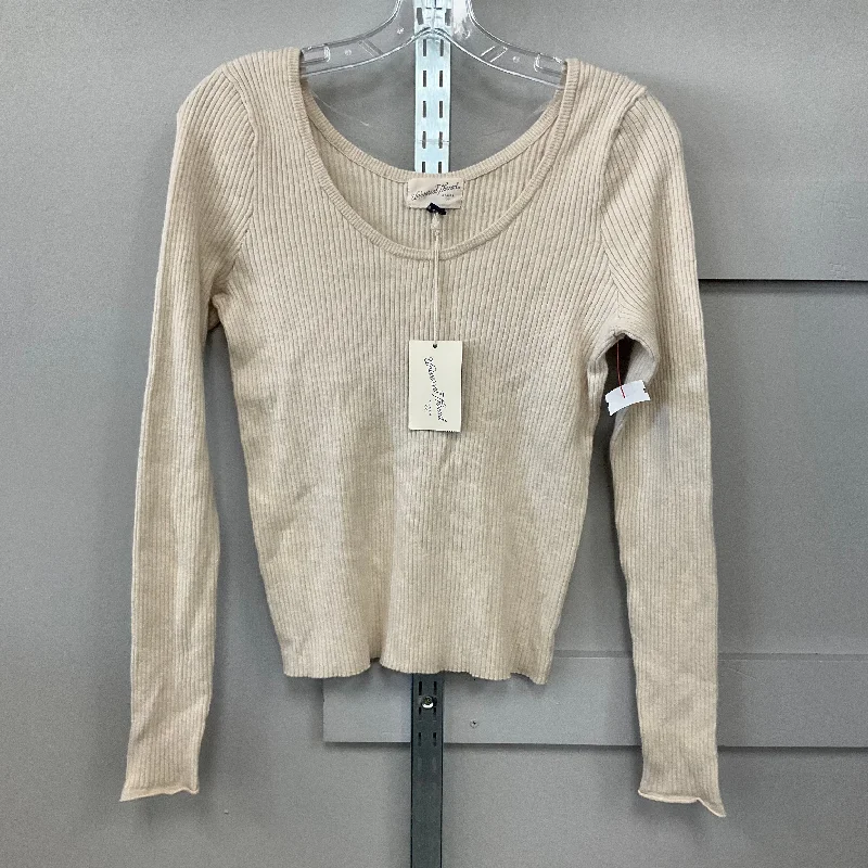 Top Long Sleeve By Universal Thread In Beige, Size: Xl Business