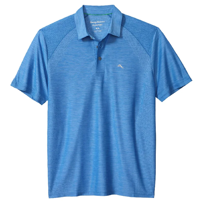 Tommy Bahama IslandZone Palm Coast Pro Polo Shirt - Palace Blue Luxurious Men's High