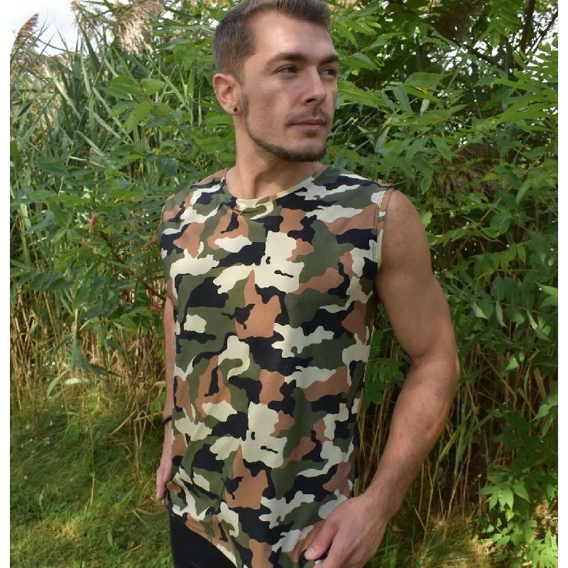 Men's Camouflage Tank, Muscle Shirt Refined Men's Hand