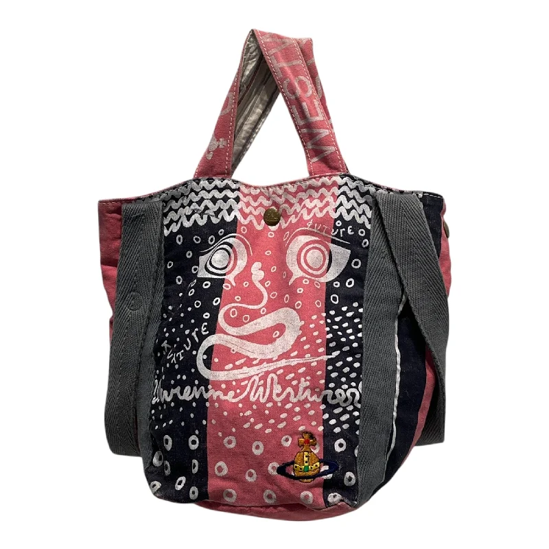 Vivienne Westwood/Tote Bag/Graphic/PNK/Eyes Painted Stylish Men's Neon