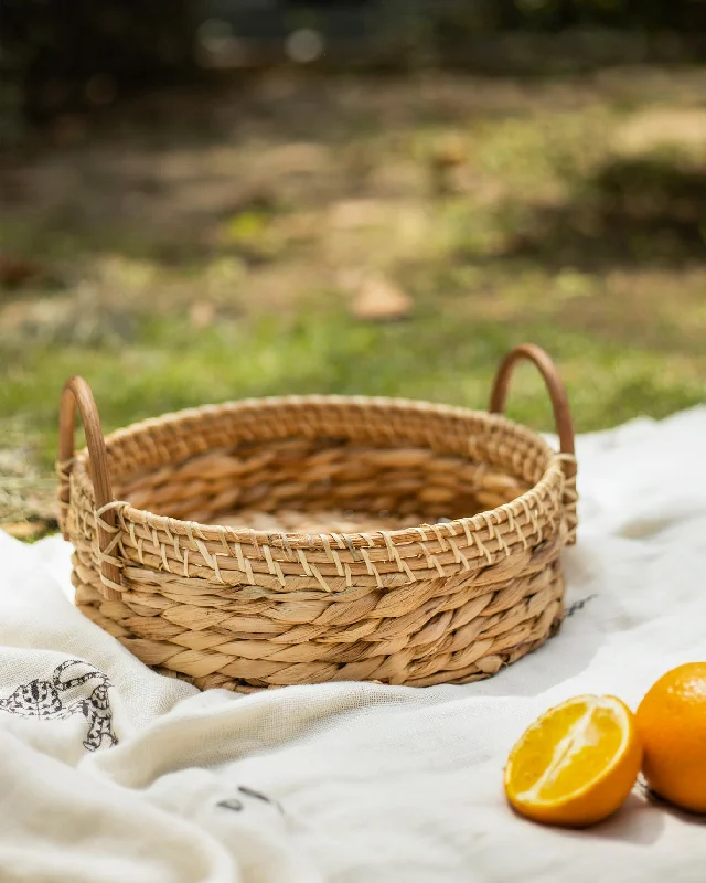 Godavari Round Tray Elegant Men's Cashmere