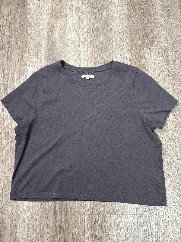 Top Short Sleeve Basic By Madewell In Grey, Size: L Casual Men's Loose