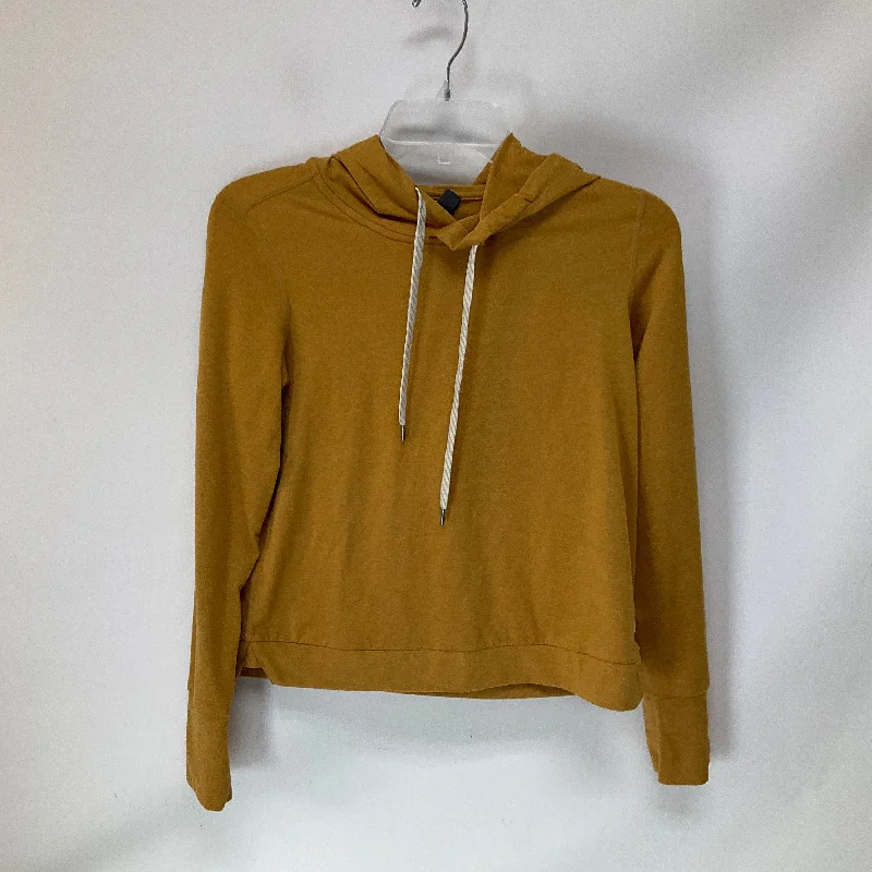 Athletic Top Long Sleeve Hoodie By Vuori In Orange, Size: Xsp Practical Men's Quick