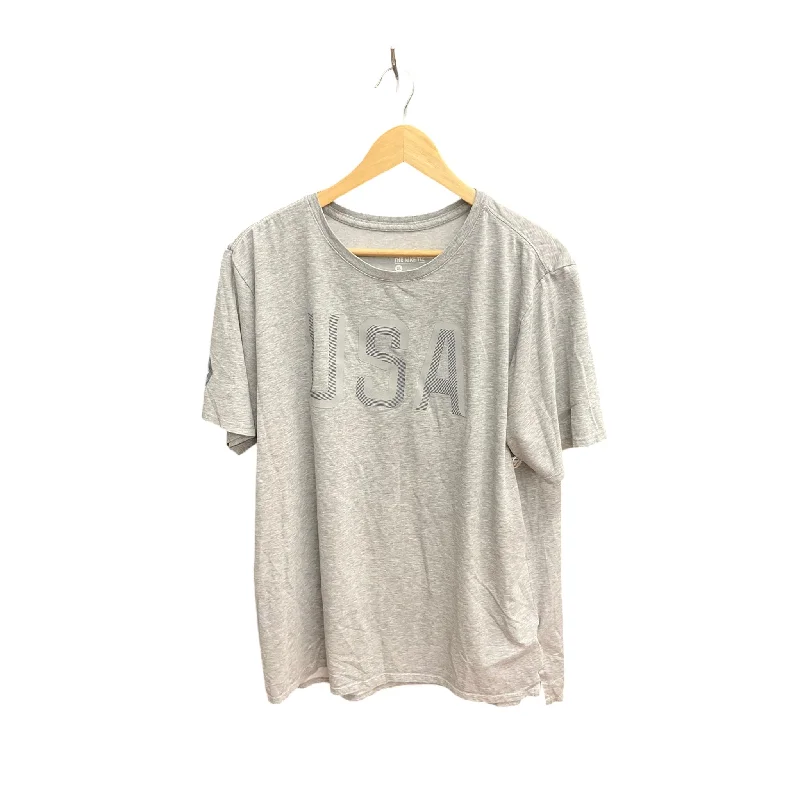 Athletic Top Short Sleeve By Nike Apparel In Grey, Size: Xl Beach