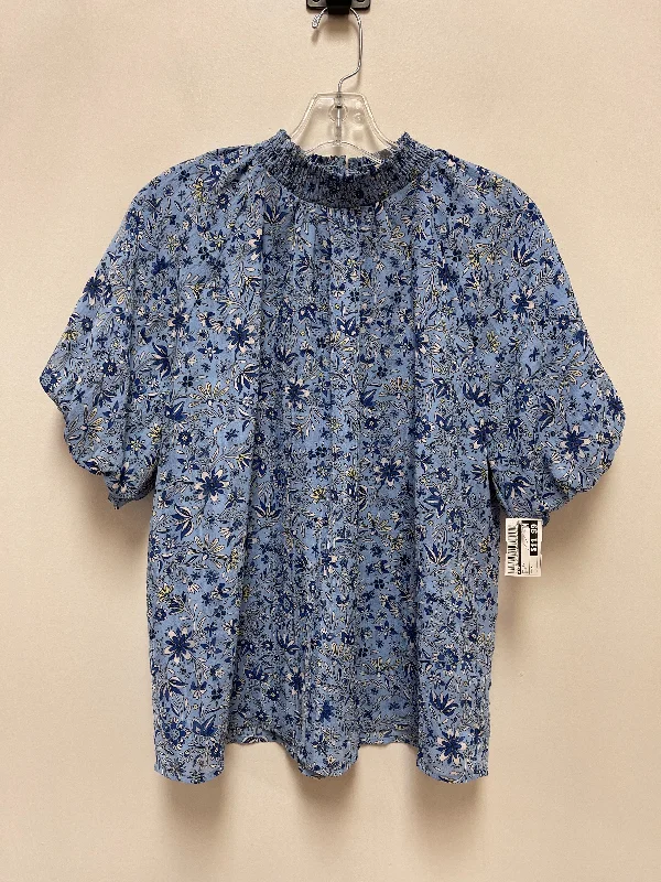 Top Short Sleeve By Loft In Blue, Size: M Rugged Men's Outdoor 