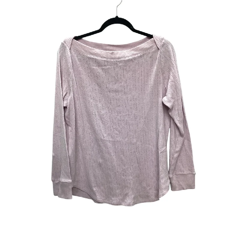 Top Long Sleeve By Loft In Pink, Size: Xl Organic