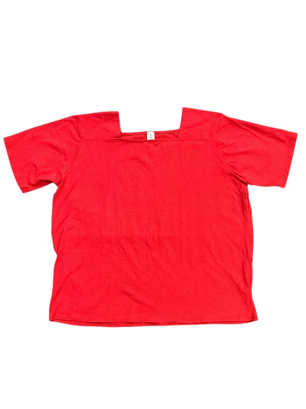 Top Short Sleeve Basic By Clothes Mentor In Red, Size: 2x Traditional Men's Wool