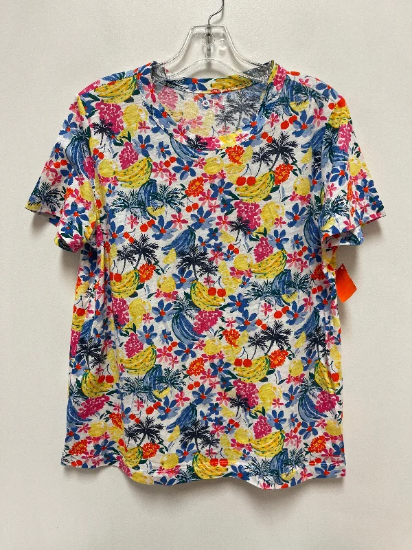 Top Short Sleeve By Loft In Multi-colored, Size: M Confident Men's Power