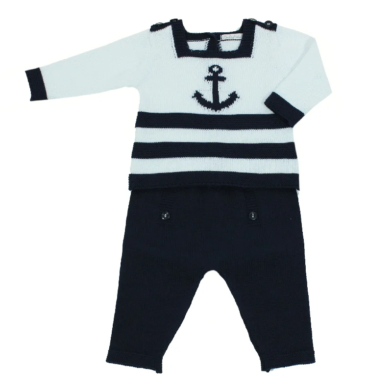 Nautical Two Piece Knit Edgy Men's Punk