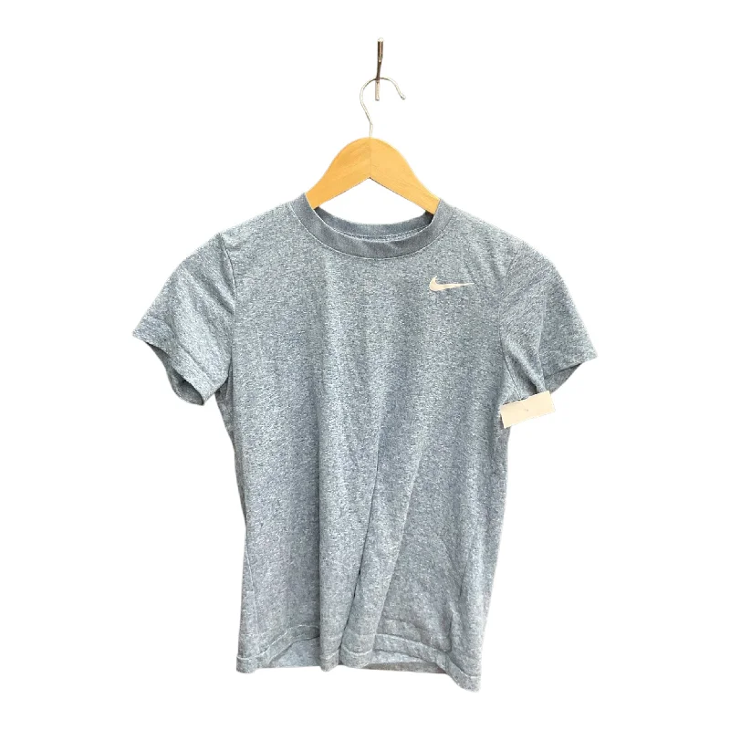 Athletic Top Short Sleeve By Nike Apparel In Blue, Size: S Sleek Men's Contemporary 