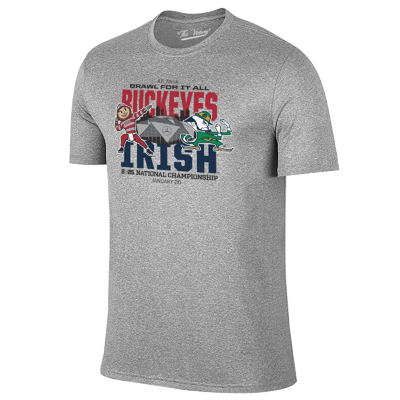 Ohio State Buckeyes Dueling Mascot T-Shirt Elegant Men's Cashmere