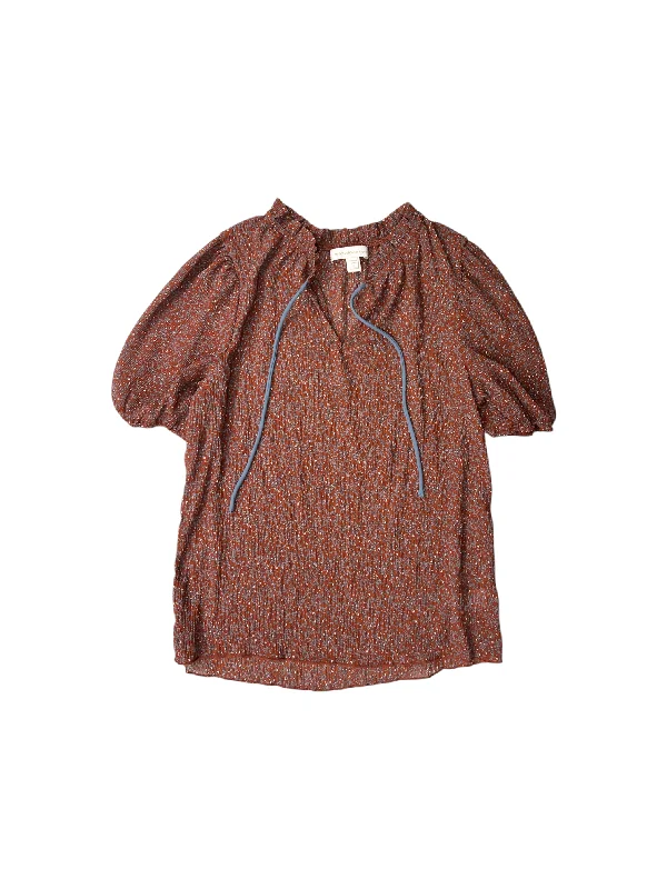 Top Short Sleeve By Monteau In Grey & Red, Size: L Refined Men's Velvet