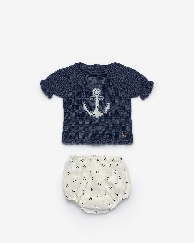 Anchor Knit Set Artistic Men's Hand
