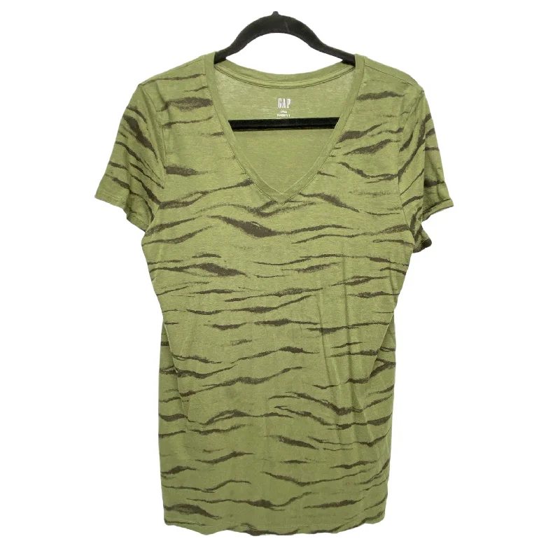 Top Short Sleeve By Gap In Green, Size: L Practical Men's Multi