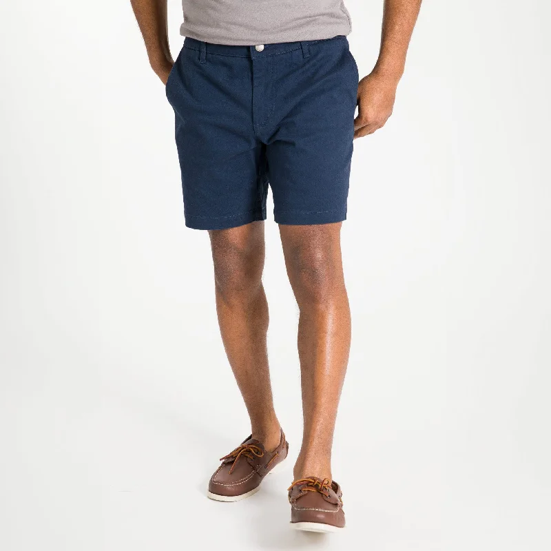 True Navy Lightweight Stretch Chino Short Sporty Men's Tennis