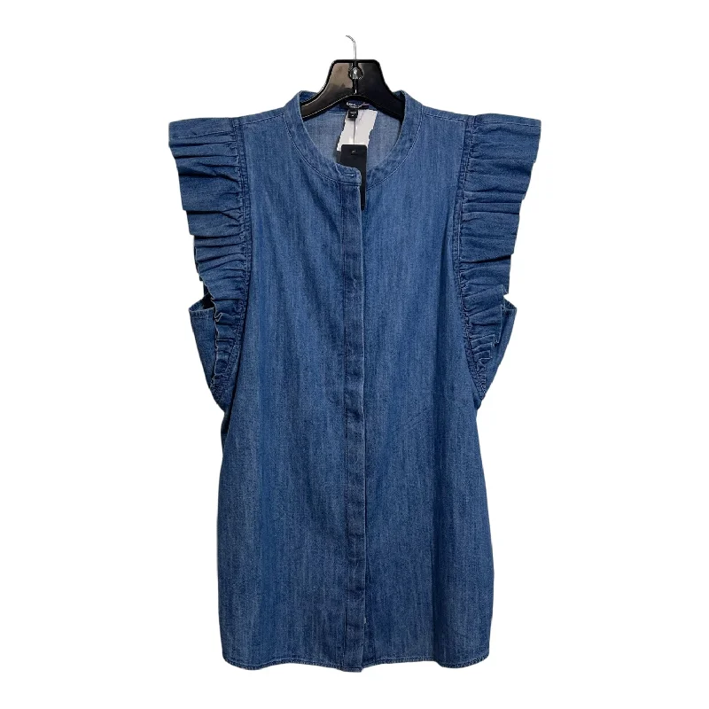 Top Sleeveless By Express In Denim, Size: M Unique Men's Patch