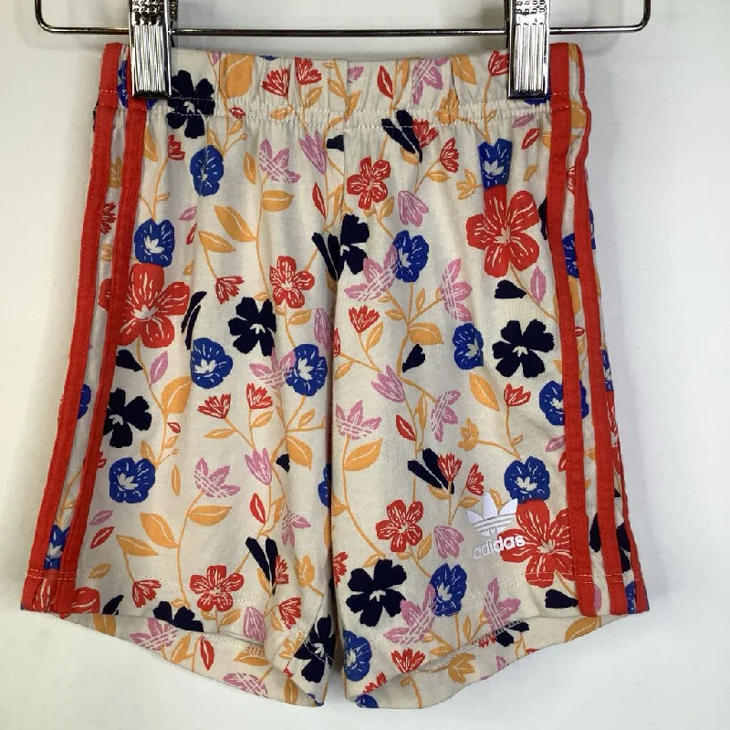 Size 18-24m: Adidas Creme Red/Colorful Floral Shorts Rugged Men's Outdoor 