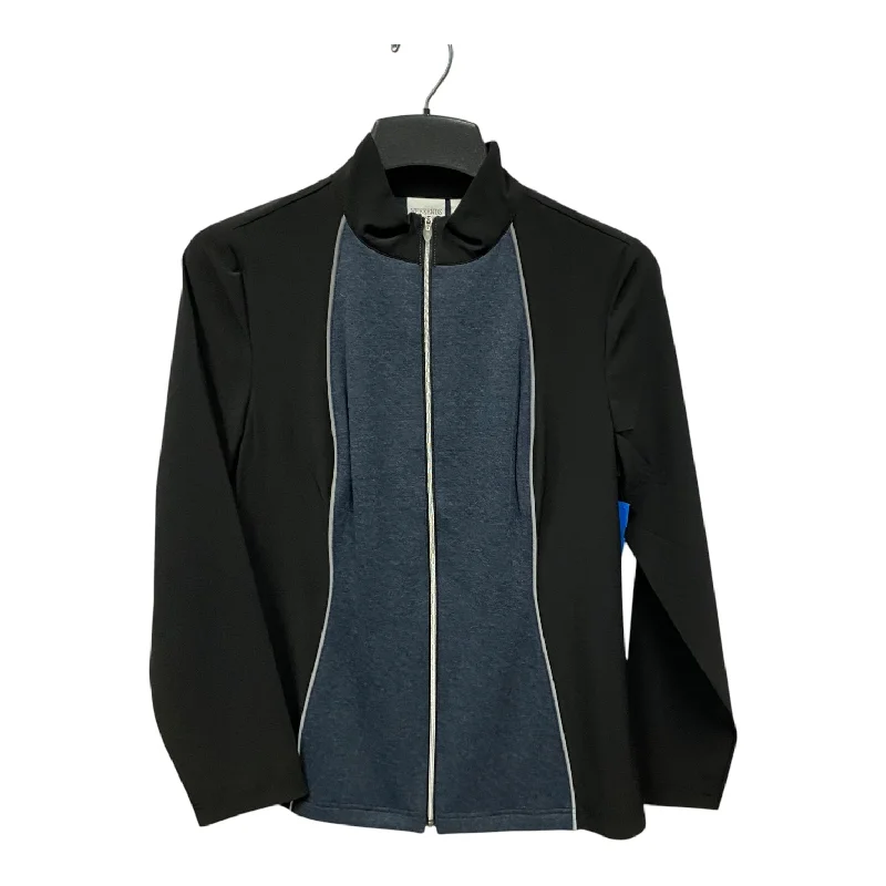 Athletic Jacket By Chicos In Black, Size:M Modern Men's Tech