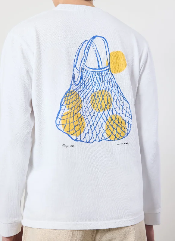 Arancia Long Sleeve T Shirt | Organic Cotton | White Business