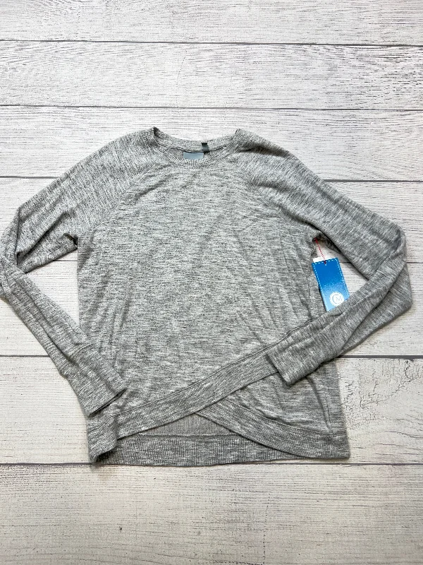 Athletic Top Long Sleeve Crewneck By Athleta In Grey, Size: S Trendy Men's Oversized
