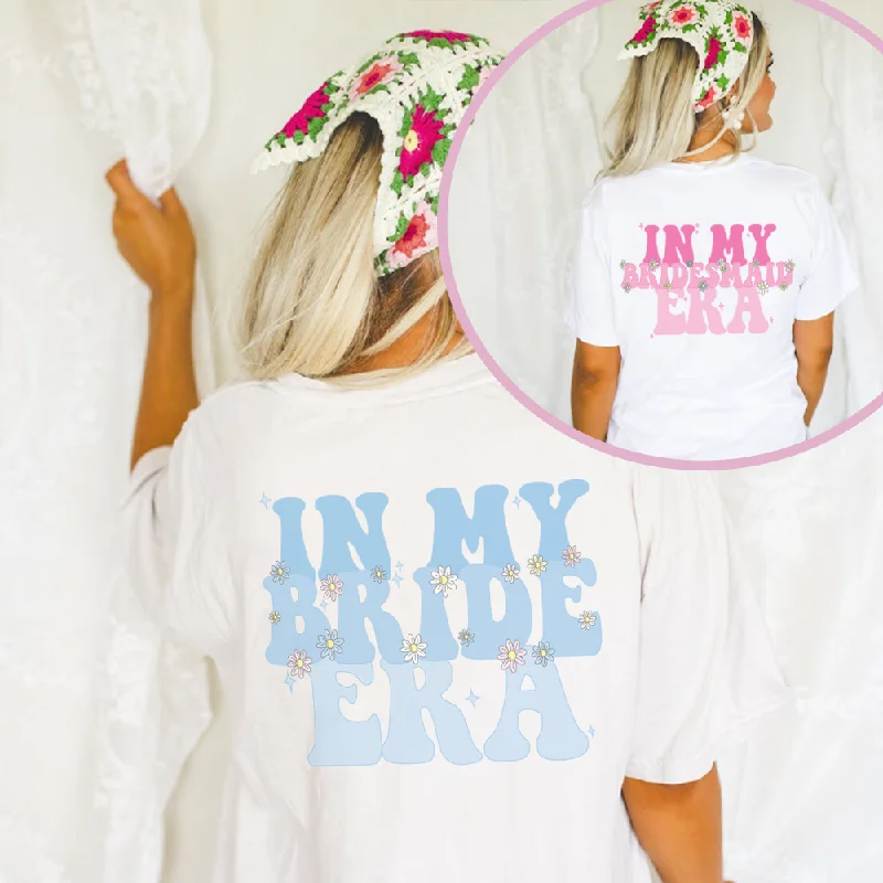 In my Bride & Bridesmaid Era Back Logo Women's T-shirt Relaxed Men's Australian 
