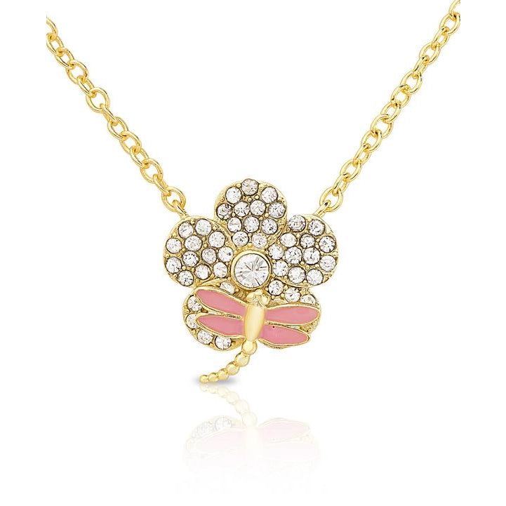 Lily Nily CZ Flower Necklace Modern Men's 