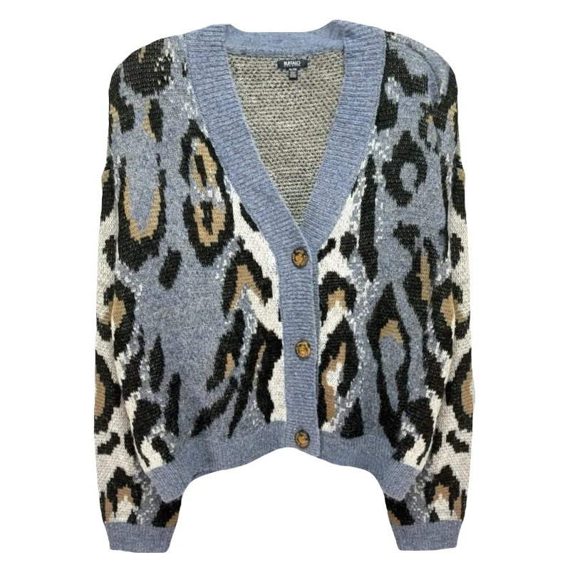 Annika V-Neck Cardigan By Buffalo David Bitton In Leopard Print, Size: XL Sporty Men's Tennis