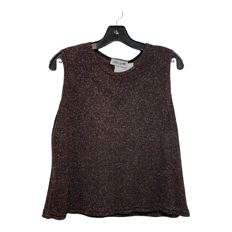 Top Sleeveless By Cmf In Sparkles, Size: L British Gentleman Style