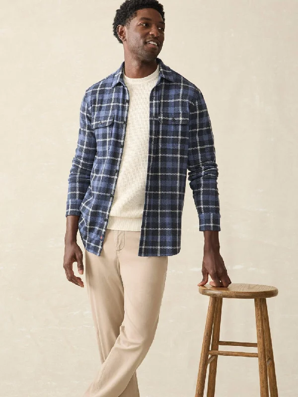 Faherty Legend Sweater Shirt / Blue Winds Plaid Relaxed Men's Australian 