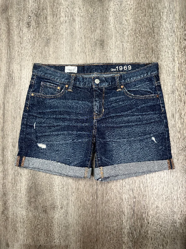 Blue Denim Shorts Gap, Size S Monochromatic Office Style