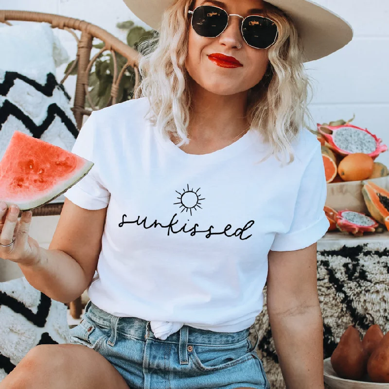Sunkissed Slogan T-Shirt Organic