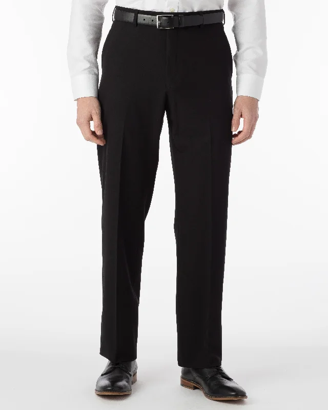 Ballin Pants - Dunhill Commuter Bi-Strech Gabardine - Black Sleek Men's Metallic