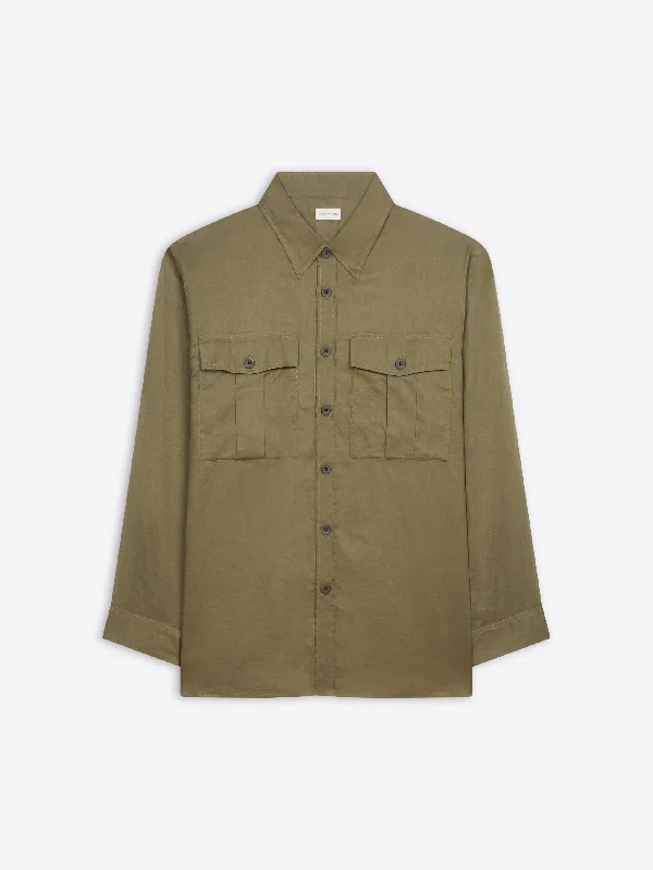 Oversized cotton shirt Monochromatic Office Style