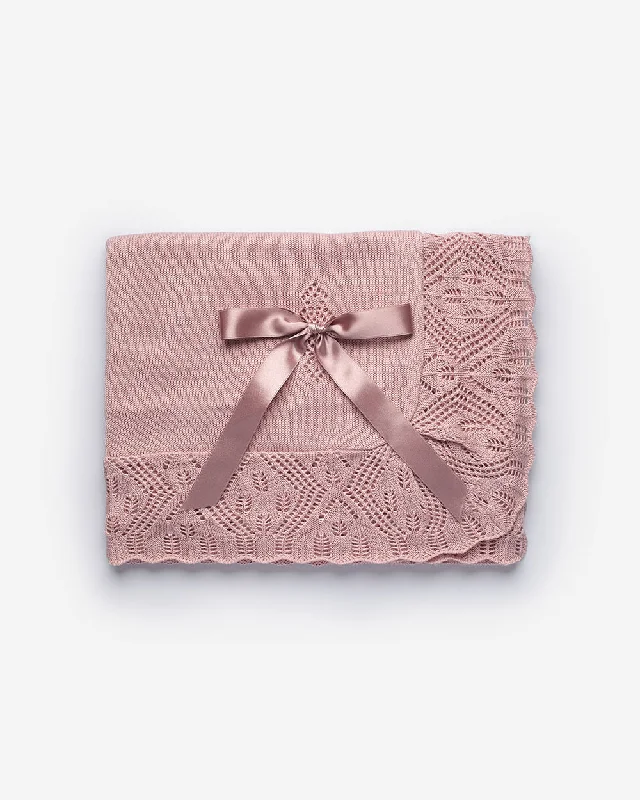 Mauve Knit Blanket Preppy Men's College
