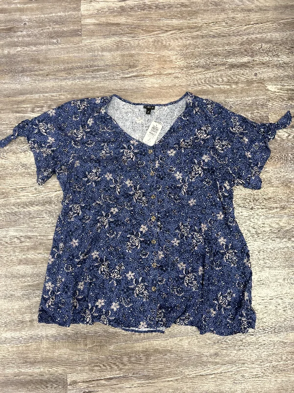 Top Short Sleeve By Torrid In Blue, Size: 3x Traditional Men's Wool