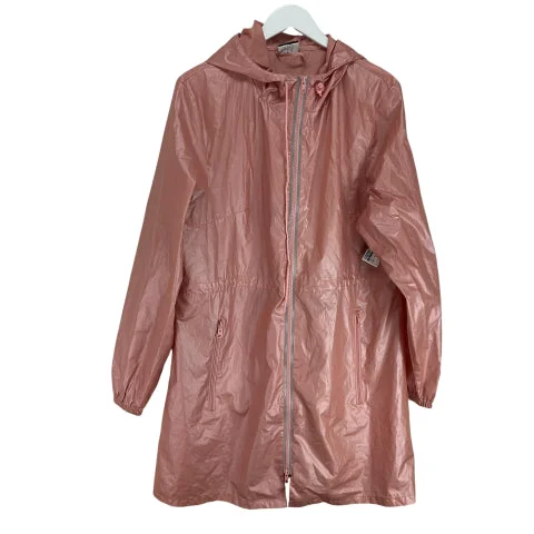 Coat Raincoat By Cme In Pink, Size: L Monochromatic All