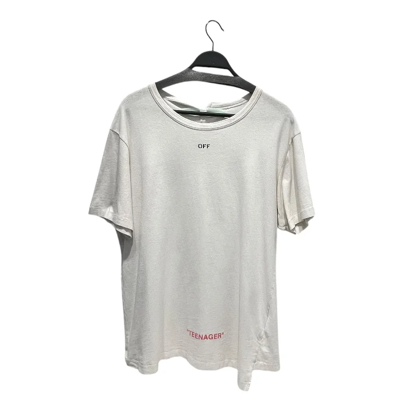OFF-WHITE/T-Shirt/L/Cotton/WHT/TEENAGE Modern Men's Tech