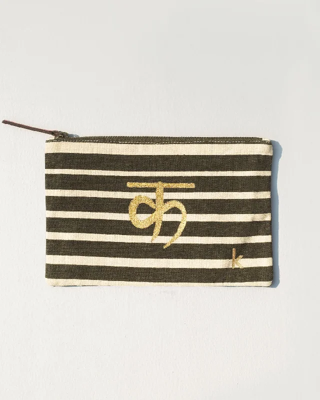 Alphabet K Pouch Trendy Men's Bucket