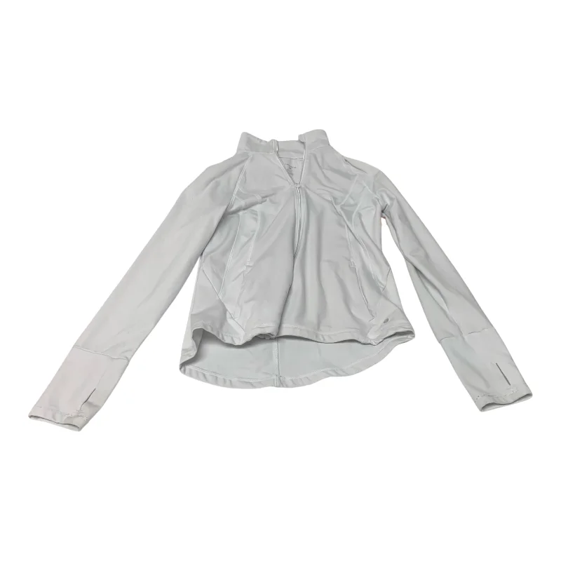 Athletic Top Long Sleeve Collar By Layer 8 In White, Size: M Preppy Men's College