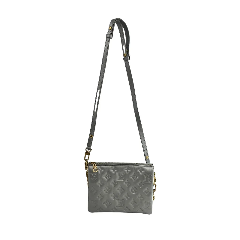 LOUIS VUITTON/Bag/Monogram/Lambskin/SLV/EMBOSSED CHAIN BAG Modern Men's Geometric