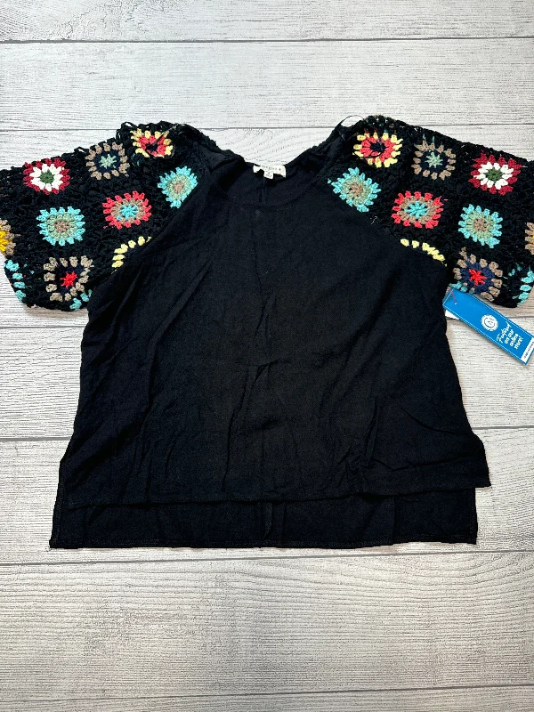 Top Short Sleeve By Umgee In Black, Size: Xl Organic