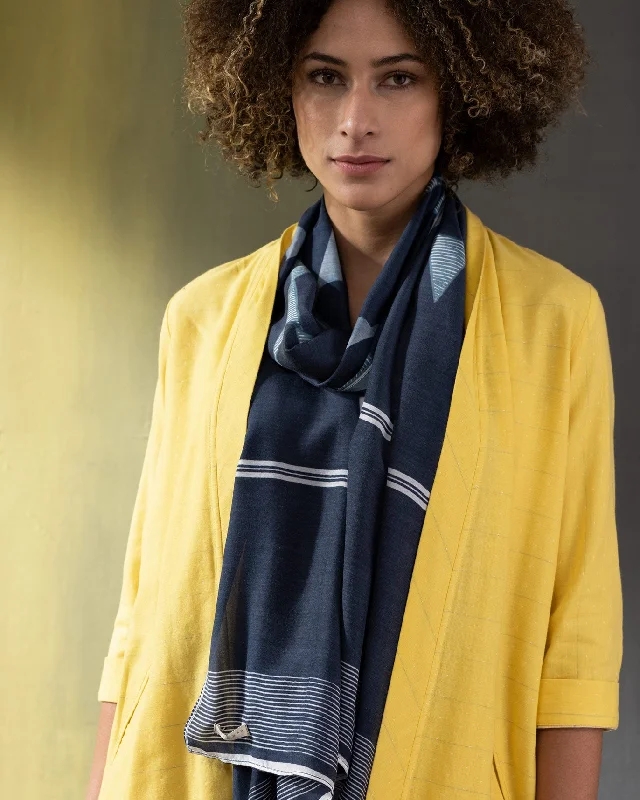 Deep Waters Scarf - Indigo Unique Men's Patch