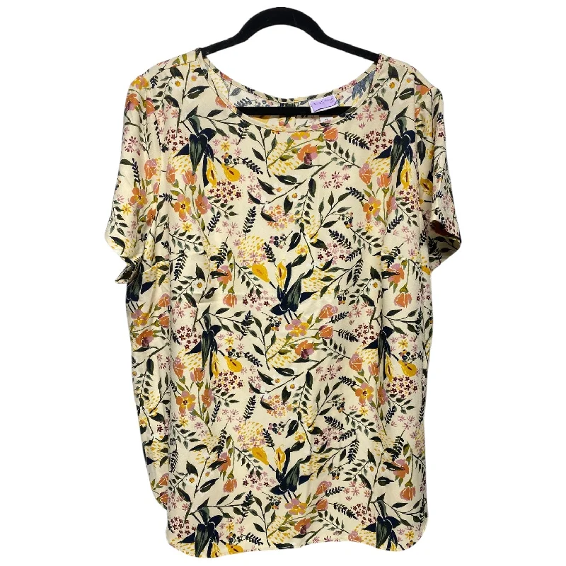 Top Short Sleeve By Ava & Viv In Multi-colored, Size: 1x Earthy Men's Sustainable 