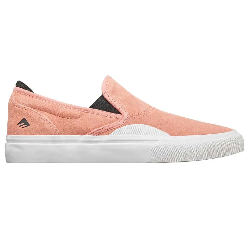 Emerica Wino G6 Slip-on Skate Shoes - Pink/White Preppy Men's College