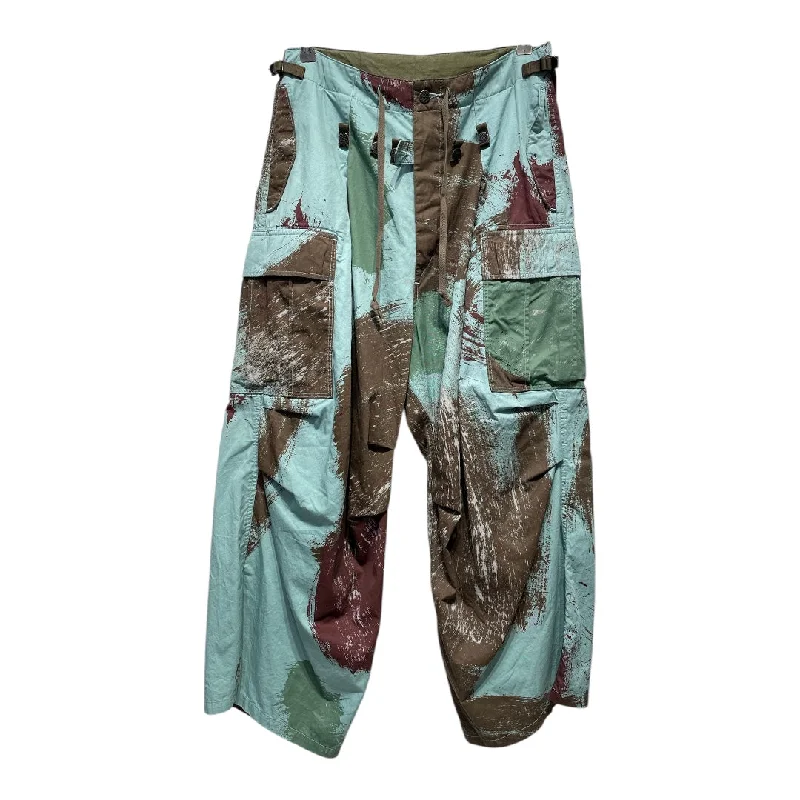 KAPITAL/Cargo Pants/M/Cotton/GRN/Button Fly/All Over Print/ Confident Men's Power