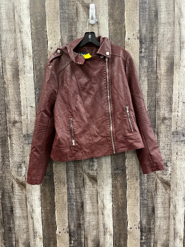 Jacket Moto By Guess In Purple, Size: Xxl Dapper Men's 1920S