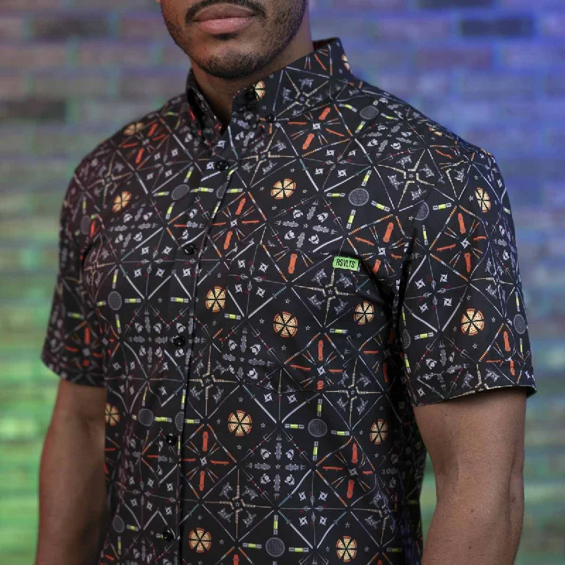 Teenage Mutant Ninja Turtles "Splinter's Couch" – KUNUFLEX Short Sleeve Shirt Elegant Men's Cashmere