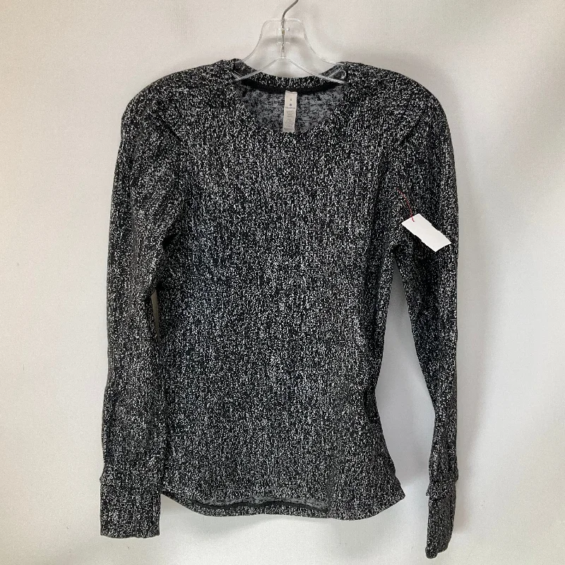 Athletic Top Long Sleeve Crewneck By Lululemon In Grey, Size: 6 Adventure