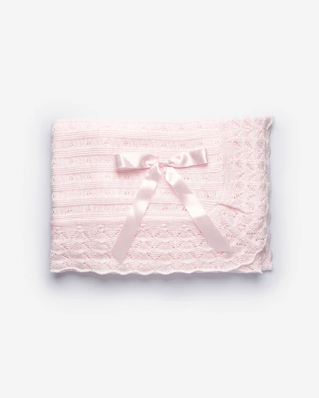 Pink Knit Blanket Unique Men's Upcycled